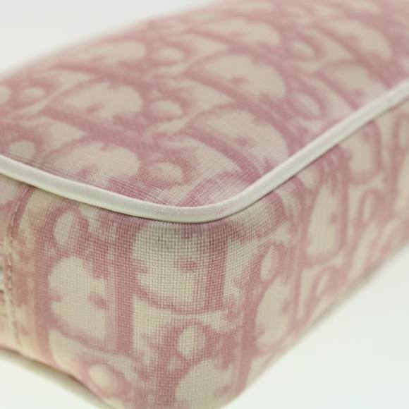 Christian Dior Trotter Canvas Pouch Pink Auth 36609 - Picture 16 of 16